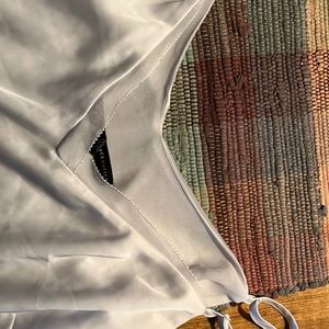 New ivory satin XL cami with silk lining